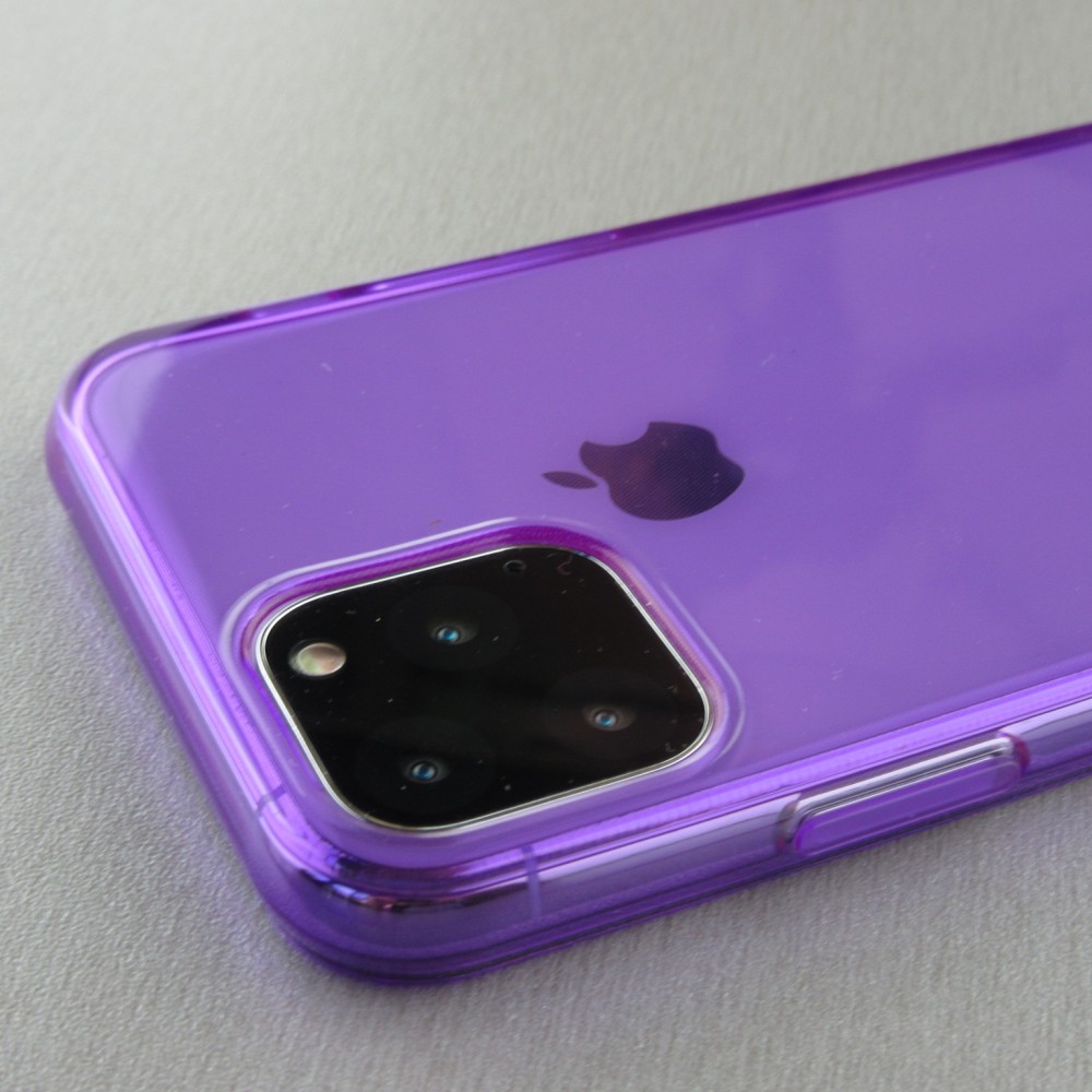 Hülle iPhone 11 Pro - Gummi transparent - Violett