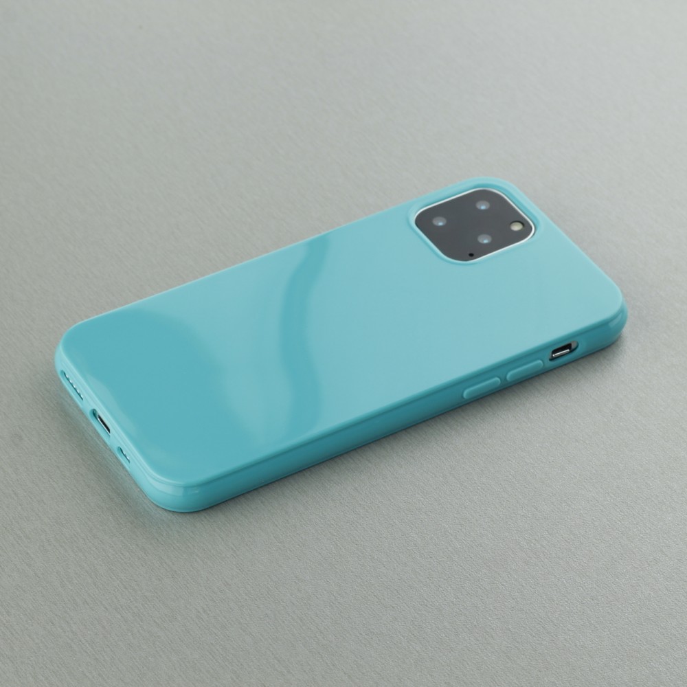 Coque iPhone 12 mini - Gel - Turquoise