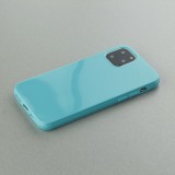 Hülle iPhone 12 mini - Gummi - Türkis