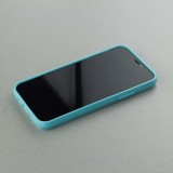 Hülle iPhone 12 mini - Gummi - Türkis