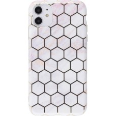 Coque iPhone 11 - Geometric Bright Line Alvéole Marble