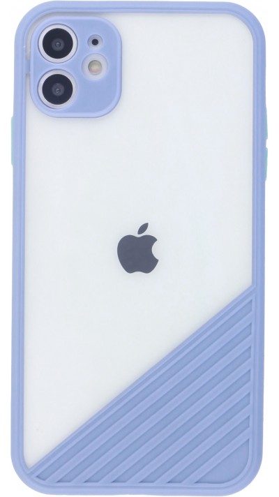 Coque iPhone 11 - Glass Line - Bleu clair