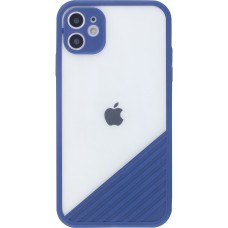 Coque iPhone 11 - Glass Line - Bleu foncé