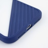 Hülle iPhone 11 - Glass Line dunkelblau