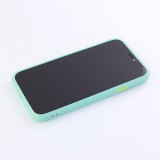 Coque iPhone 11 - Glass Line - Turquoise