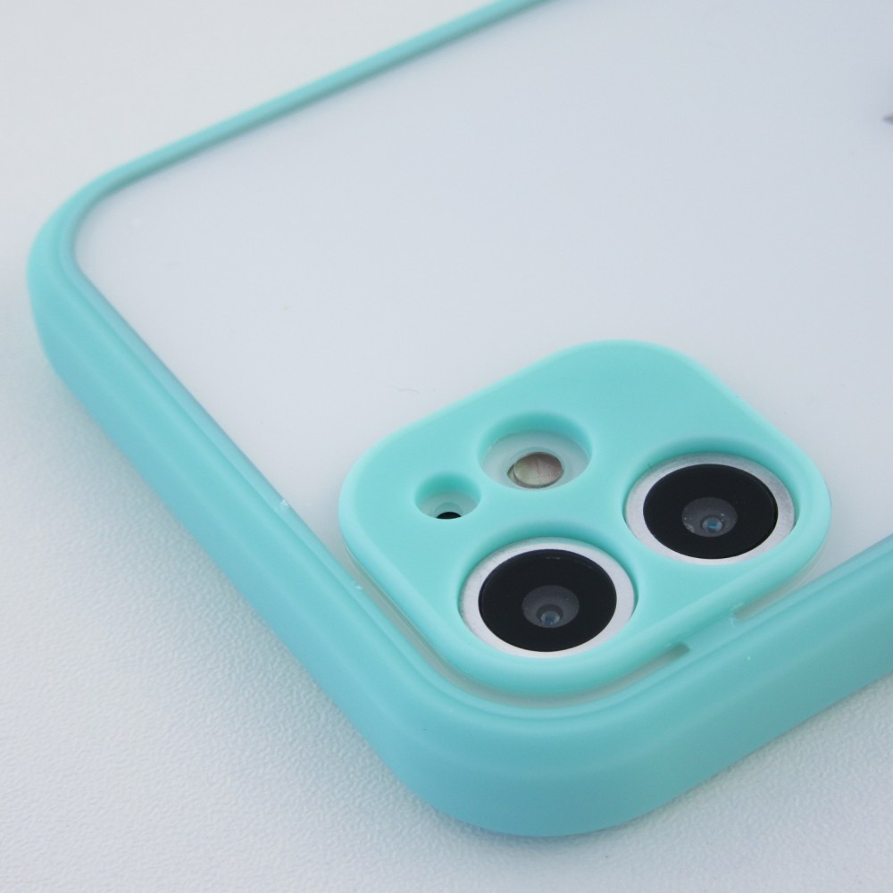 Coque iPhone 11 - Glass Line - Turquoise