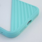 Coque iPhone 11 - Glass Line - Turquoise