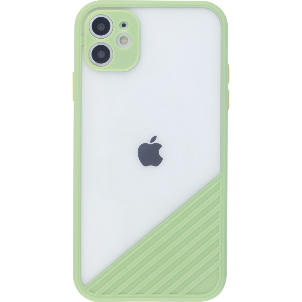 Coque iPhone 11 - Glass Line vert clair