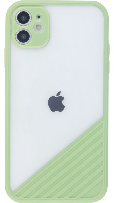 Coque iPhone 11 - Glass Line vert clair