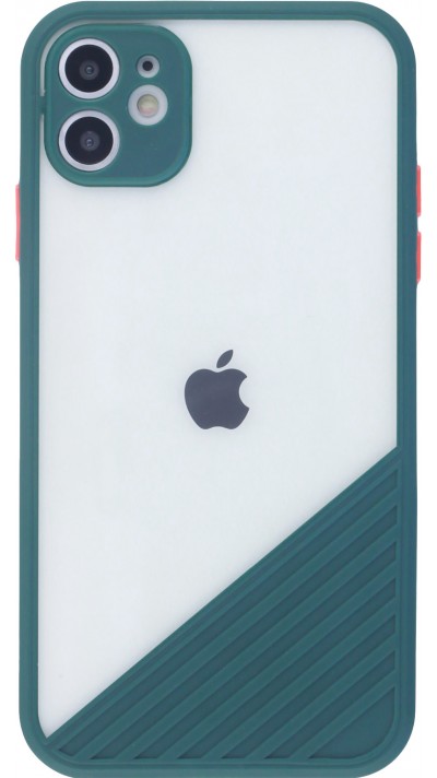 Coque iPhone 11 - Glass Line - Vert foncé