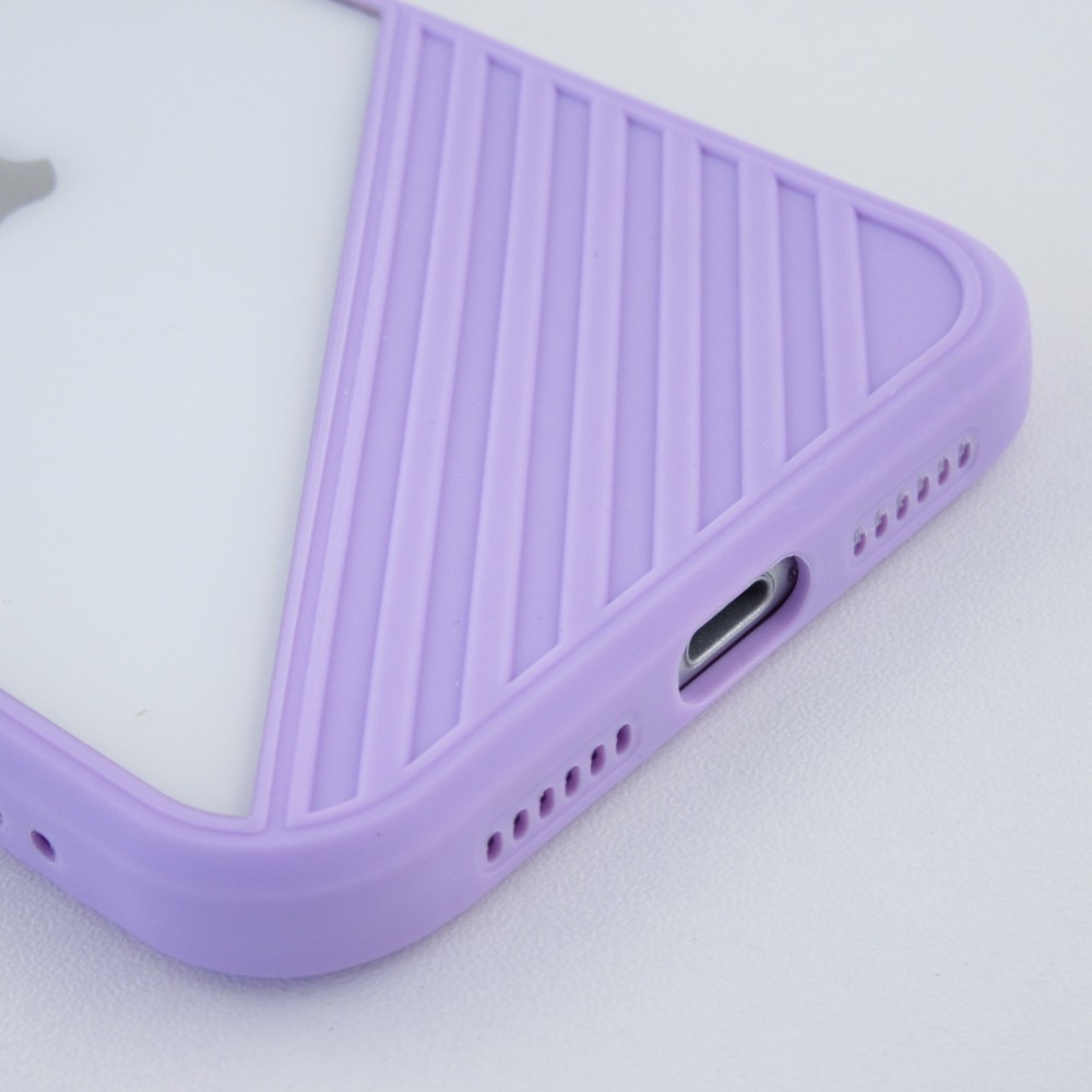 Coque iPhone 11 - Glass Line - Violet