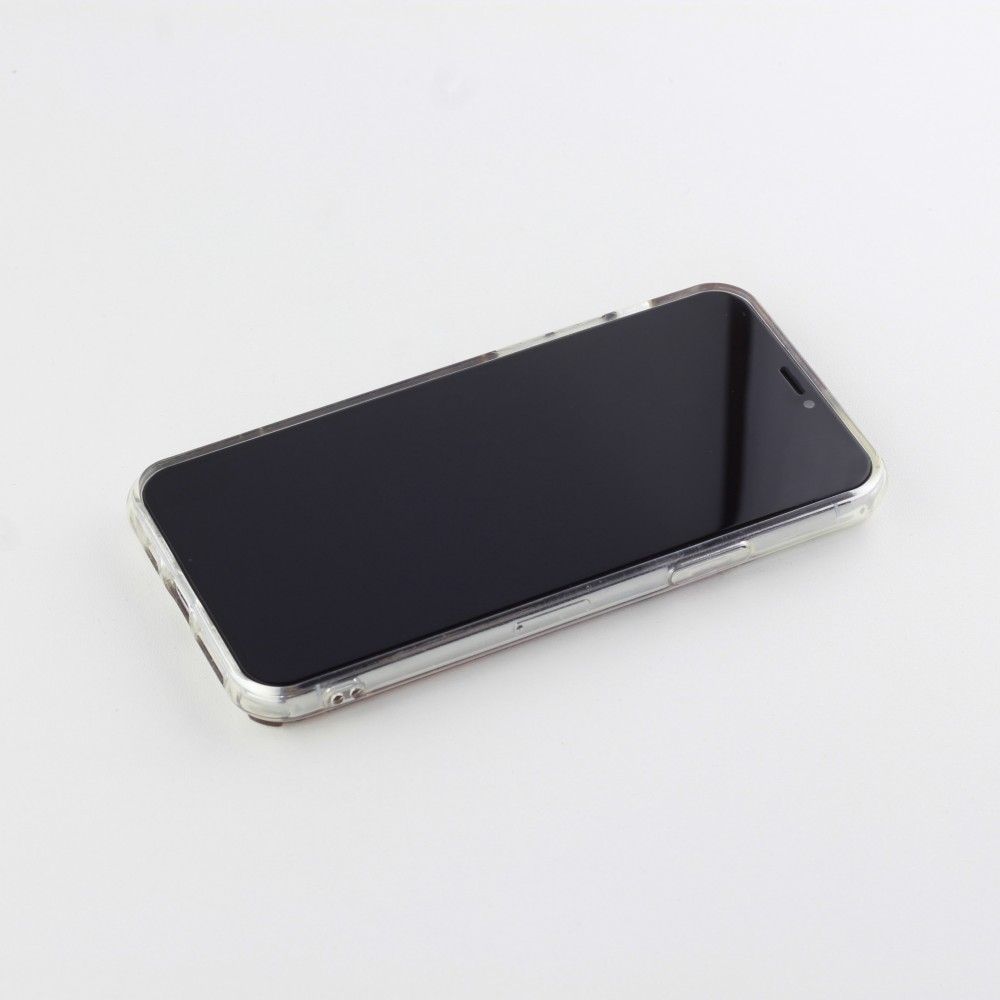 Hülle iPhone 11 - Gold Flakes Brave dunkel Holz
