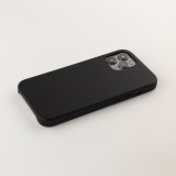 Coque iPhone 11 Pro Max - ICARER - Fourre standard en cuir véritable - Noir