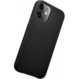 Coque iPhone 12 Pro Max - ICARER - Fourre standard en cuir véritable - Noir