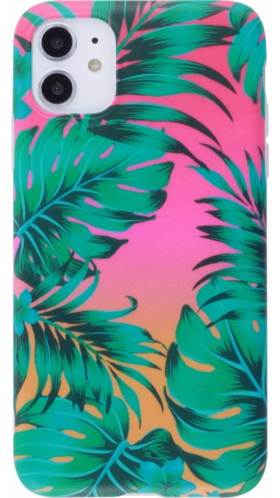 Coque iPhone 11 - Jungle Feuilles