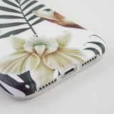 Coque iPhone 11 - Jungle Orchidée - Brun