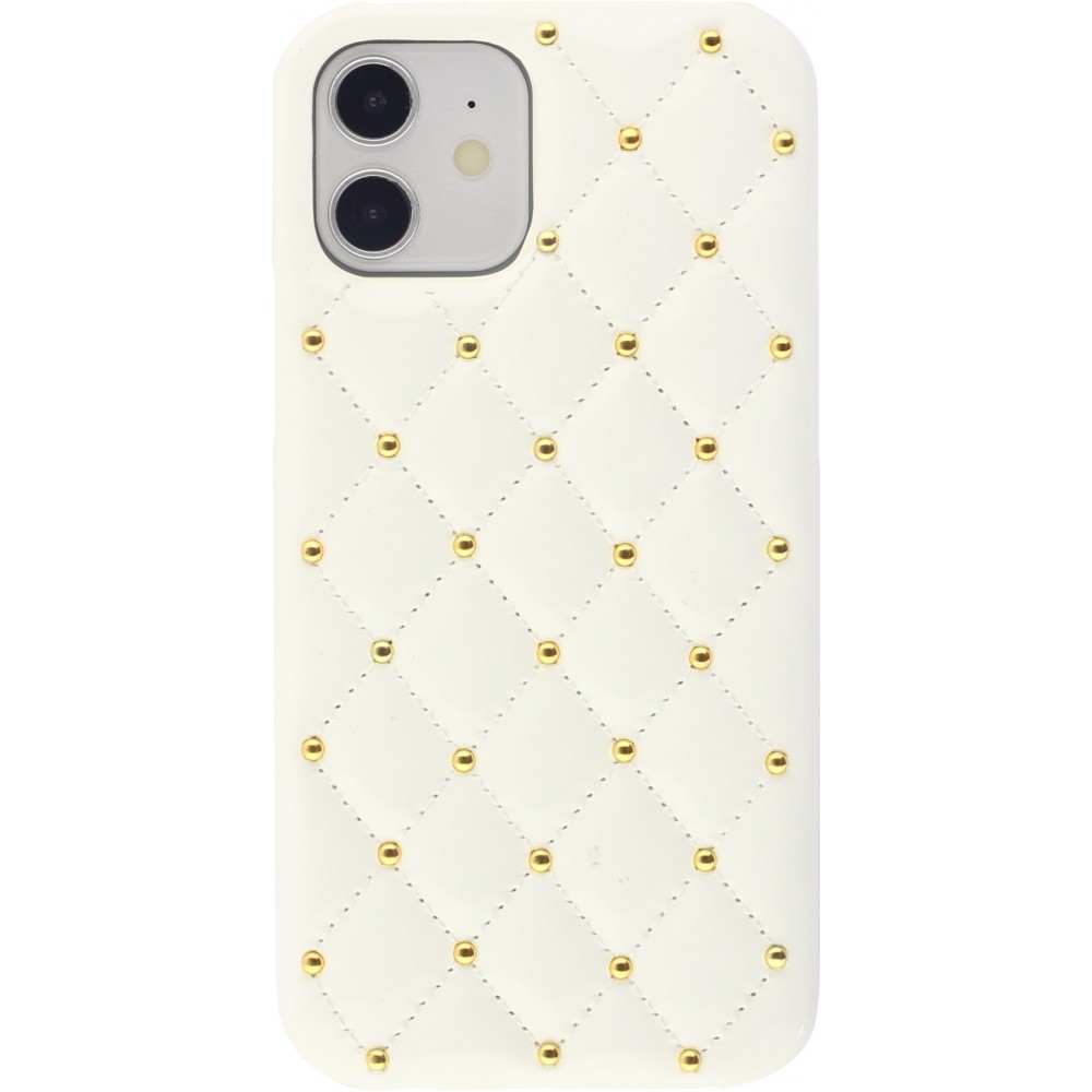 Coque iPhone 11 - Luxury Matelassé - Blanc