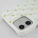 Coque iPhone 11 - Luxury Matelassé - Blanc