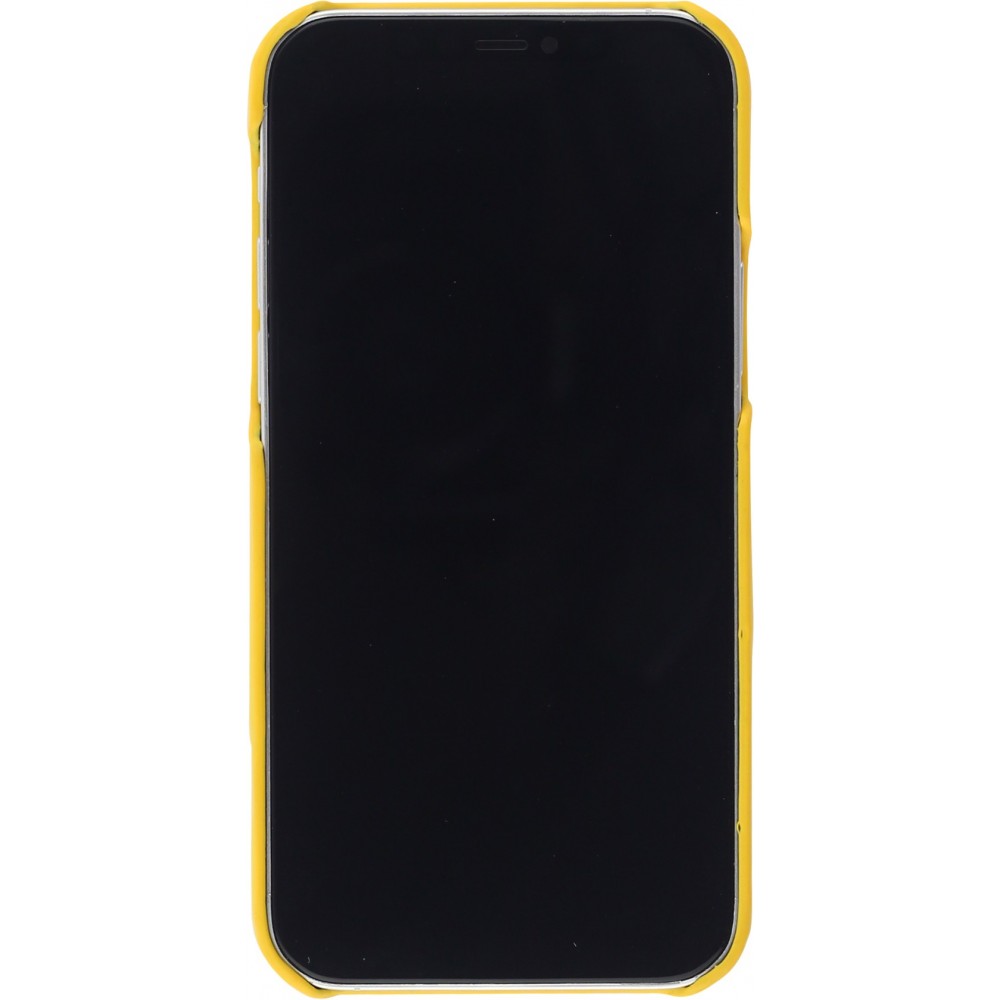 Coque iPhone 12 / 12 Pro - Luxury Matelassé jaune