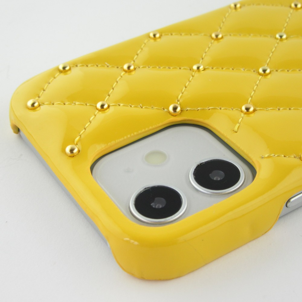 Coque iPhone 11 - Luxury Matelassé jaune