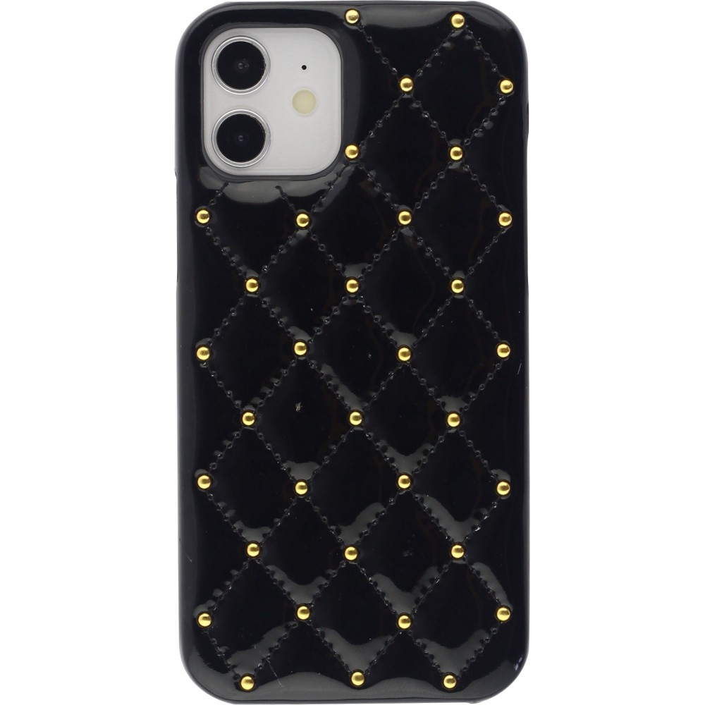 Hülle iPhone 12 / 12 Pro - Luxury gewölbt - Schwarz