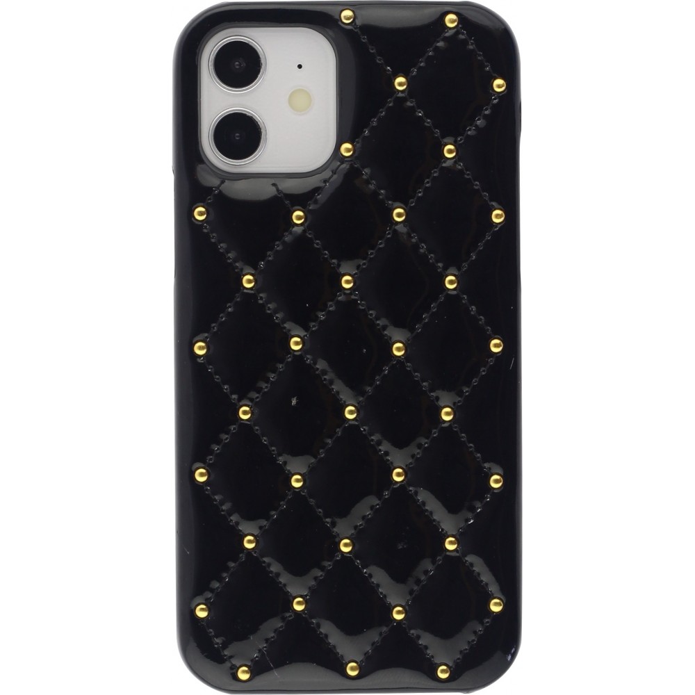 Coque iPhone 11 - Luxury Matelassé - Noir