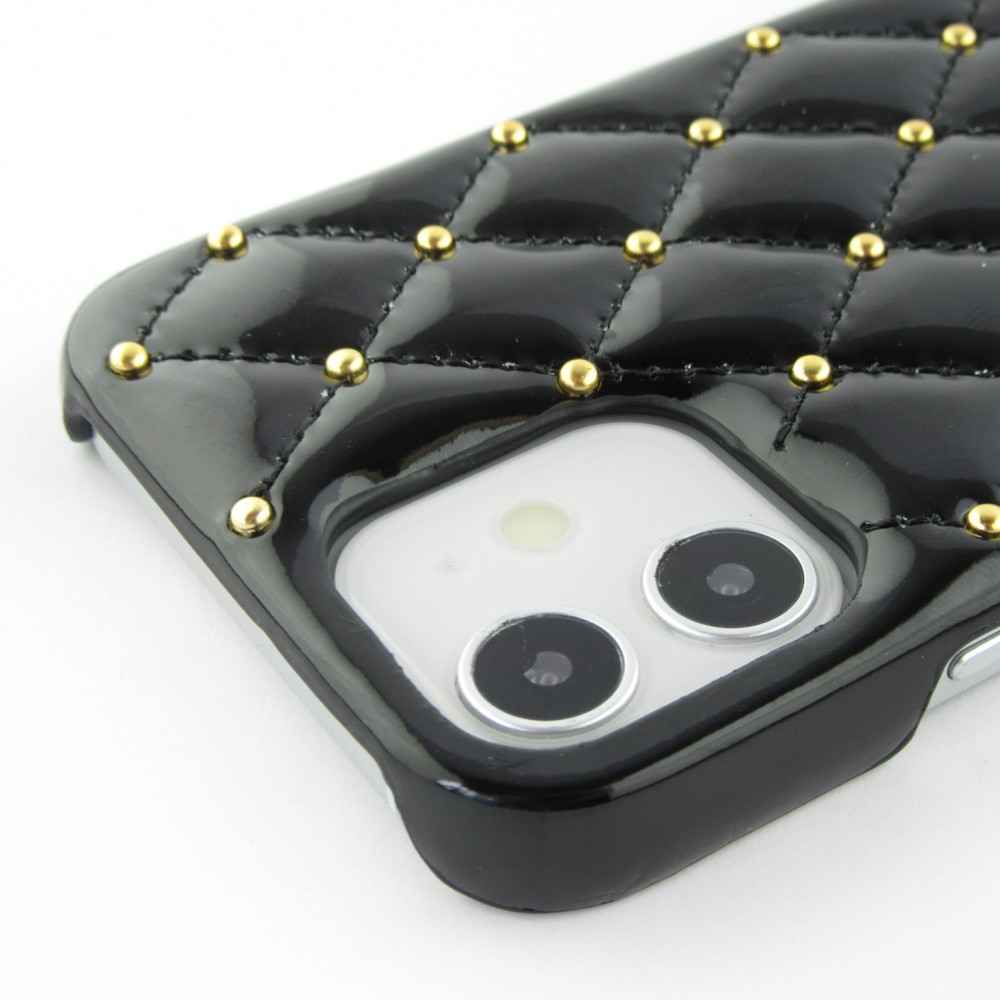Hülle iPhone 12 / 12 Pro - Luxury gewölbt - Schwarz