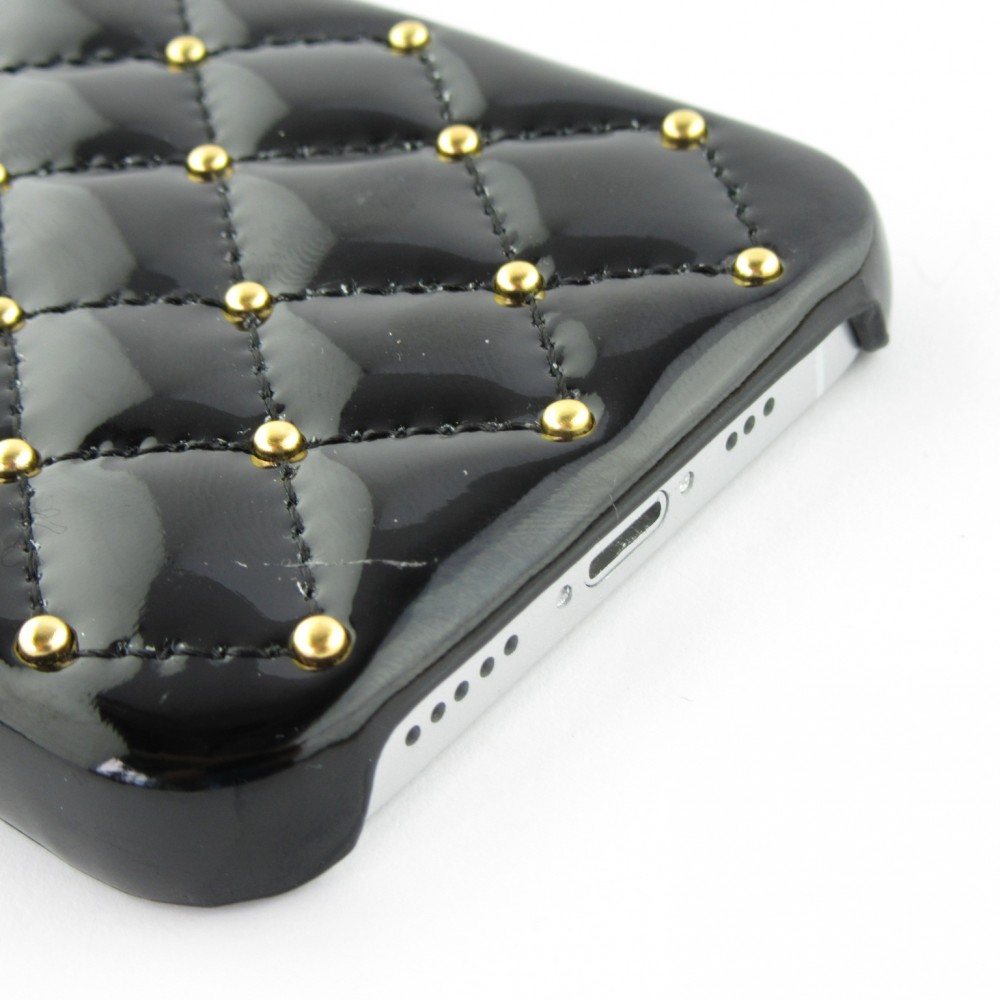 Hülle iPhone 12 / 12 Pro - Luxury gewölbt - Schwarz