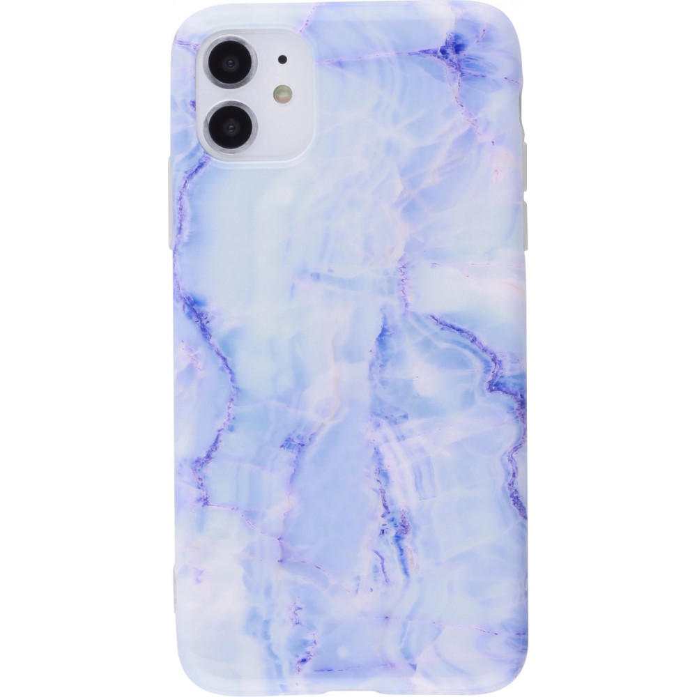 Coque iPhone 11 - Marble  - Bleu