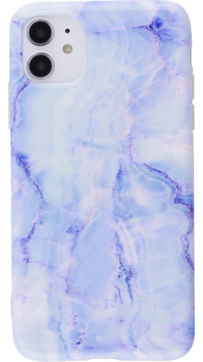 Hülle iPhone 11 - Marble  blau