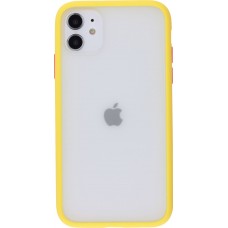 Hülle iPhone 11 - Matte - Gelb