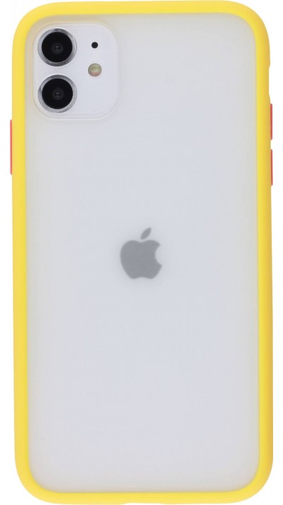 Hülle iPhone 11 - Matte - Gelb
