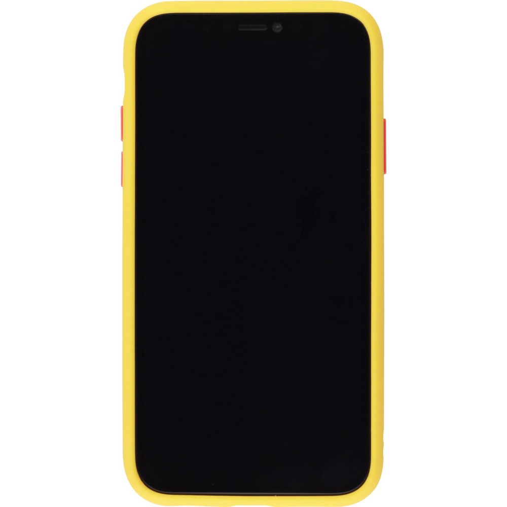 Hülle iPhone 11 - Matte - Gelb