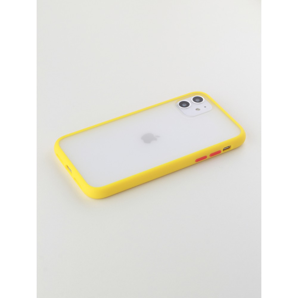 Hülle iPhone 11 - Matte - Gelb