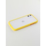 Hülle iPhone 11 - Matte - Gelb