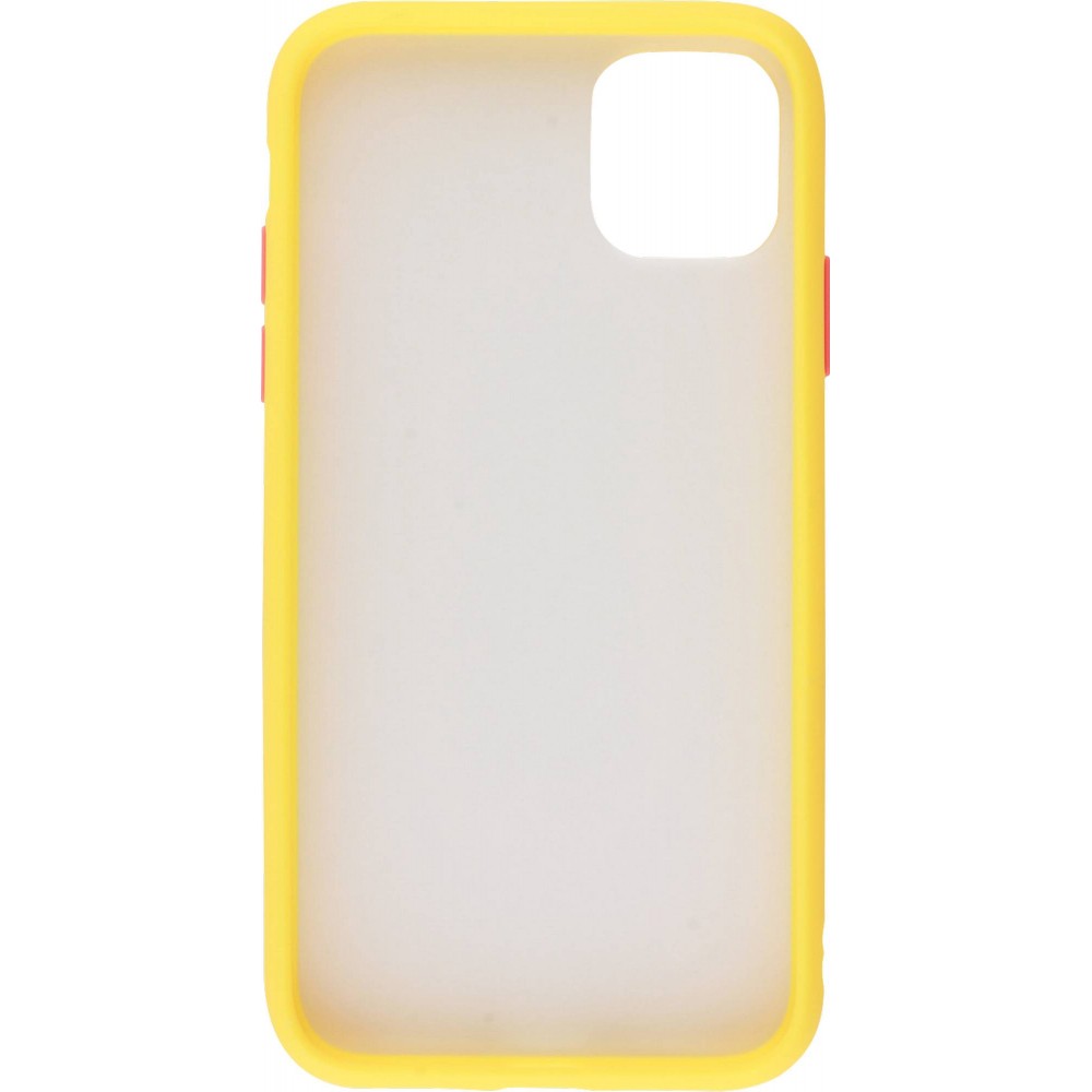 Hülle iPhone 11 - Matte - Gelb