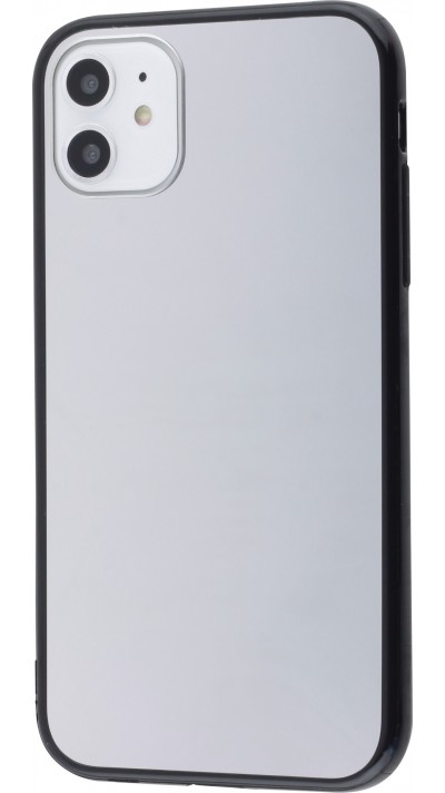 Hülle iPhone 11 - Spiegel mit schwarzen Silikonkanten