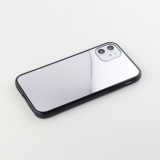 Coque iPhone 11 - Miroir bords en silicone noirs