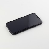 Coque iPhone 11 - Miroir bords en silicone noirs