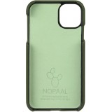 Coque iPhone 11 - NOPAAL cuir de cactus vegan vert pampa