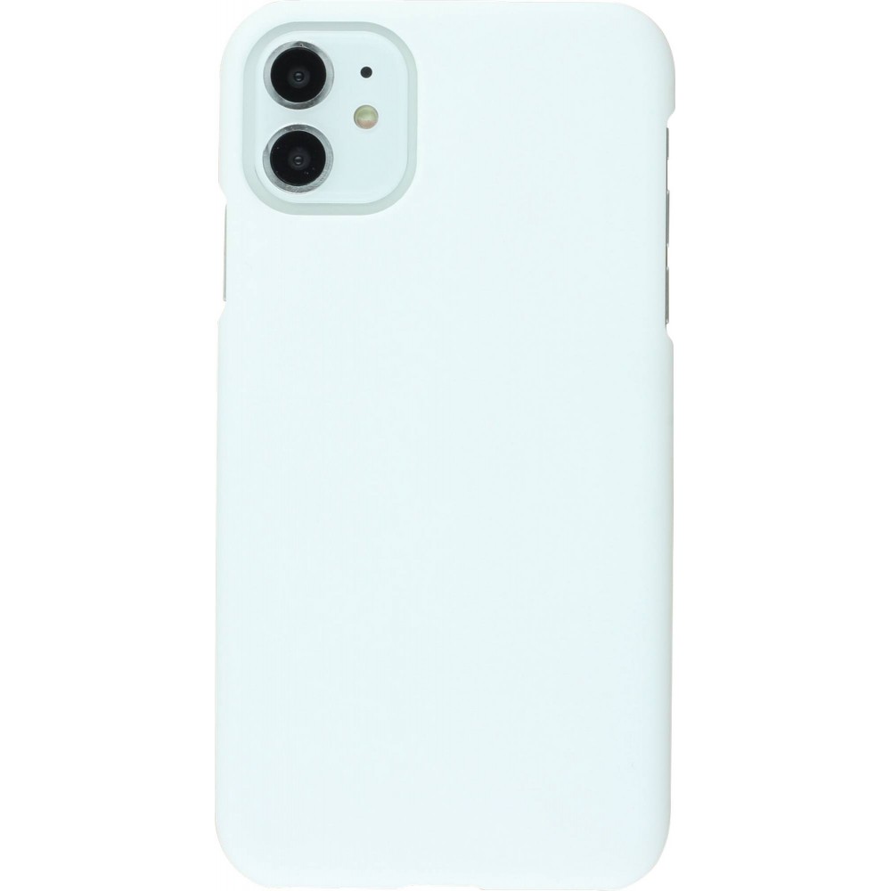 Coque iPhone 11 - Plastic Mat - Blanc