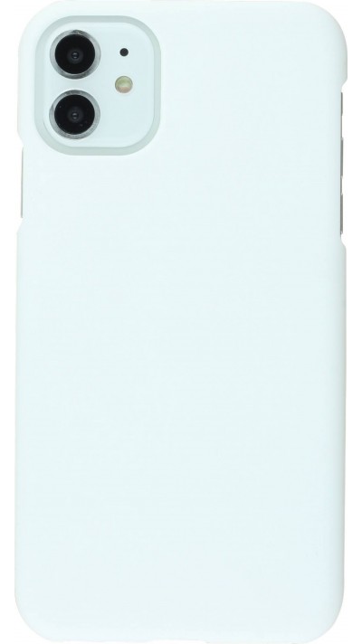 Coque iPhone 11 - Plastic Mat - Blanc