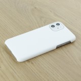 Coque iPhone 11 - Plastic Mat - Blanc