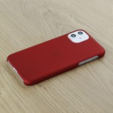 Coque iPhone 11 - Plastic Mat - Bordeau