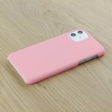 Coque iPhone 11 - Plastic Mat - Rose