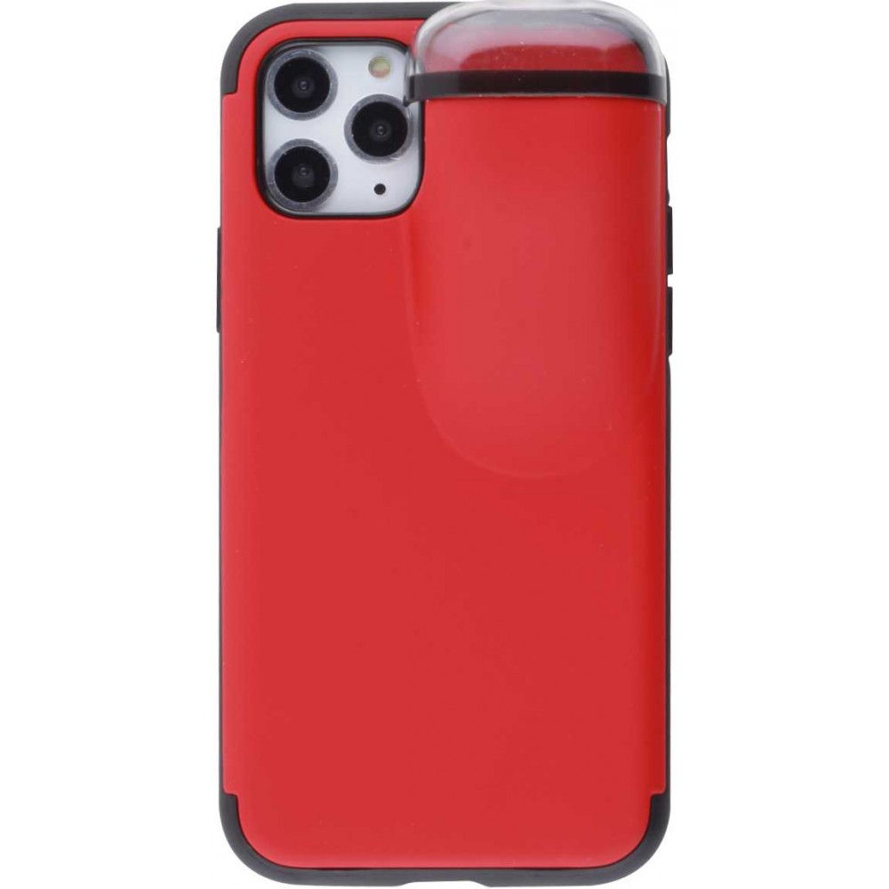 Hülle iPhone 11 Pro - 2-In-1 AirPods - Rot