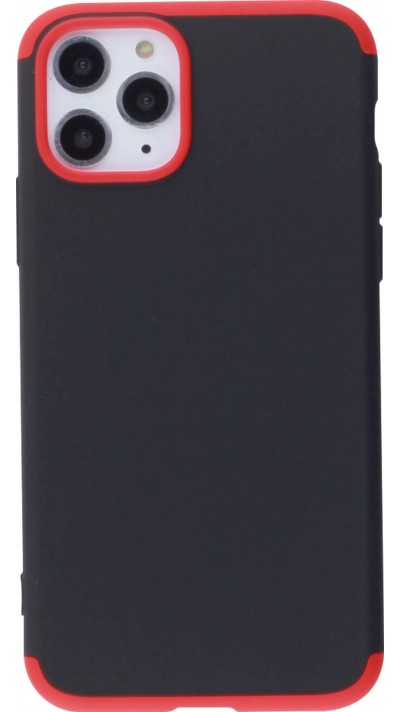 Hülle iPhone 11 Pro - 360° Full Body schwarz - Rot