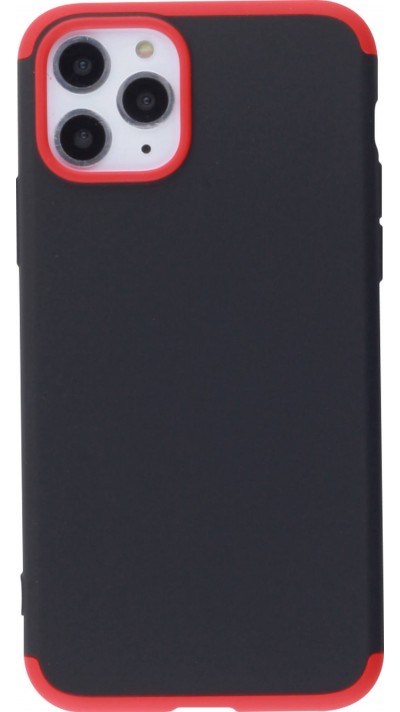 Coque iPhone 11 Pro - 360° Full Body noir - Rouge