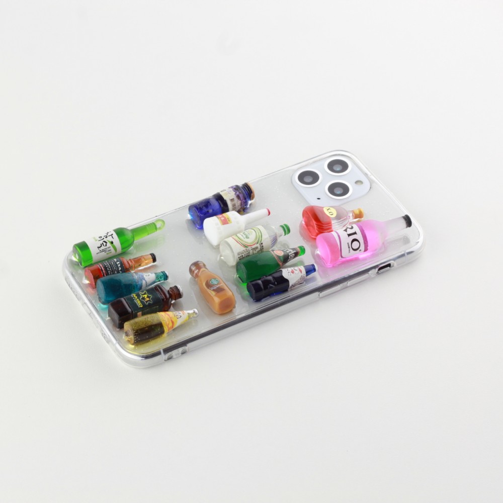 Coque iPhone 11 Pro Max - 3D Bouteilles 