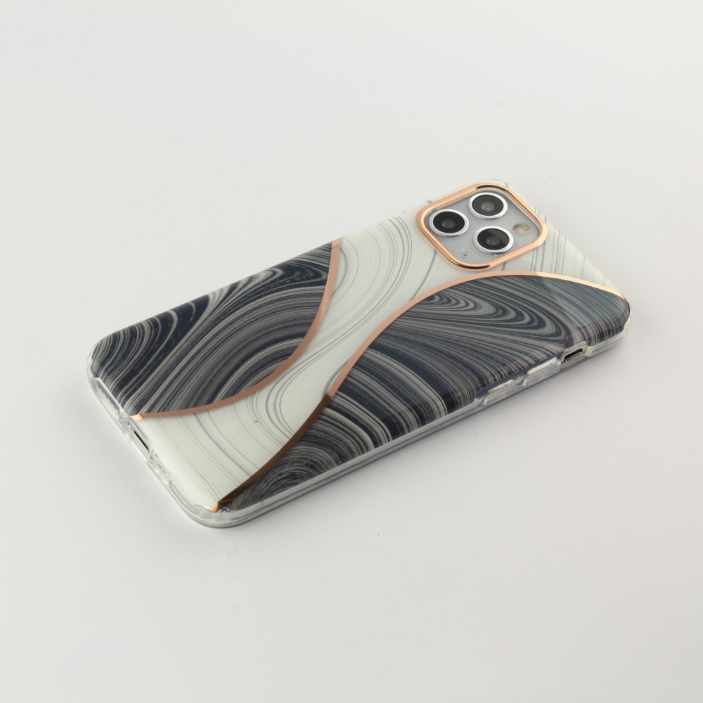 Hülle iPhone 11 Pro - Bright Line Kurve - Schwarz